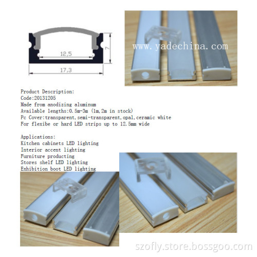 Hot Sale Style Aluminum LED Profile for LED Strips Lighting
